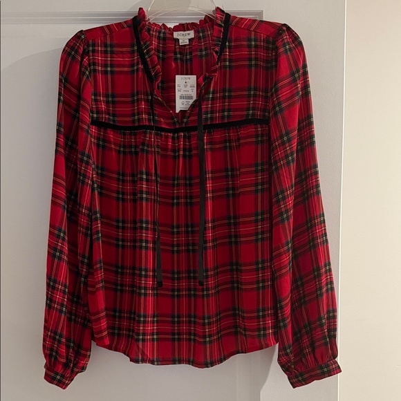 J. Crew Factory Tops - I Crew Factory  Red Plaid Women's Top - medium